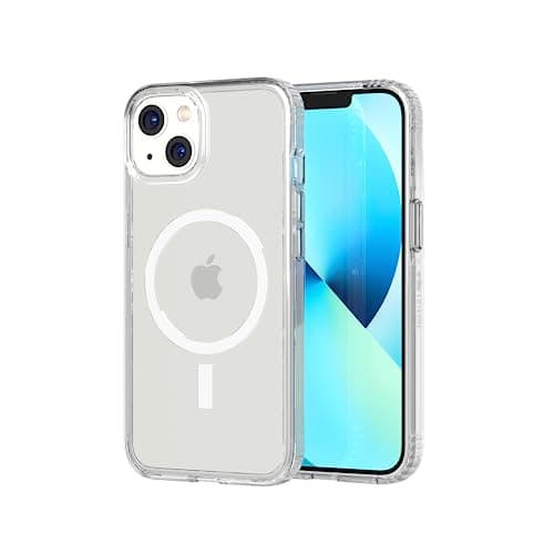 Image of tech21 Evo Clear (MagSafe) for iPhone 13 - Transparent MagSafe Phone Case with 12ft Multi-Drop Protection