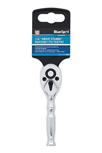 Image of Bluespot 02020 1/4" Drive Stubby Ratchet (72 Teeth)