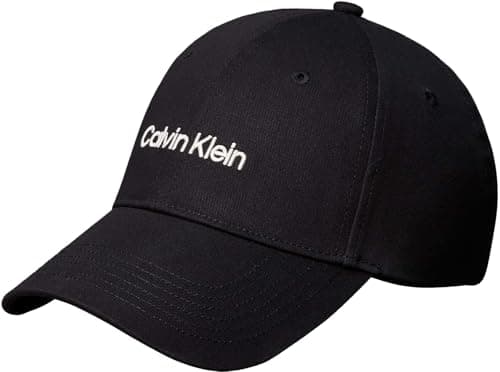 Image of Calvin Klein Women's Logo Embroidery Baseball Cap LV04F5003G Cap, Black, One Size