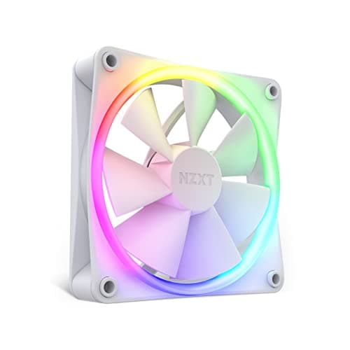 Image of NZXT F120 RGB fan - RF-R12SF-W1 - enhanced RGB lighting customization - silent cooling - single (RGB fan and controller REQUIRED AND NOT INCLUDED) - 120 mm fan - white