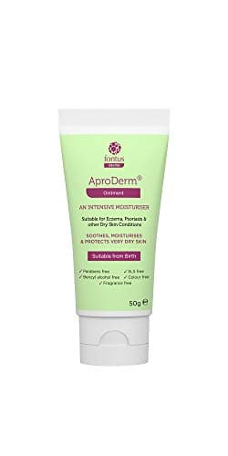 Image of AproDerm® Ointment 50g Tube – Long-Lasting, Intensely Moisturising Emollient; Suitable for Eczema, Psoriasis, Ichthyosis, Dermatitis and Other Dry Skin Conditions; Vegan