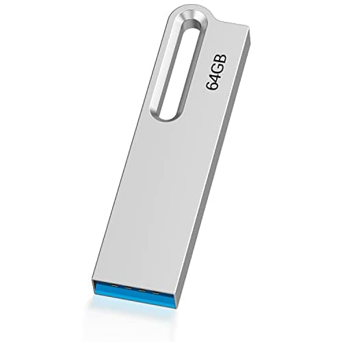Image of KOOTION USB 64GB 3.0 Memory Stick Waterproof Flash Drive 64G Flash Stick Thumb Drive Silver