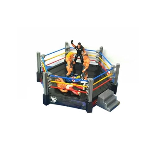 Image of PEBBLE HUG WWE Action Figures SmackDown RAW Wrestler Superstar Fight Ring, Realistic Superstar Figures, Highly Detailed, Fight Ring, Sturdy, And Serviceable