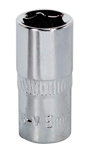 Image of Sealey Sp1408 Walldrive Socket 8Mm 1/4Sq Drive Fully Polished