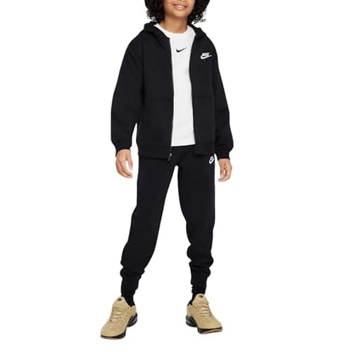 Image of NIKE FD3114-010 K NSW Club FLC FZ Tracksuit Tracksuit Unisex Black/White Size XL