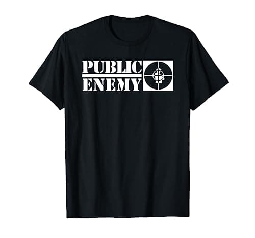Image of Public Enemy Official Title Target Logo T-Shirt
