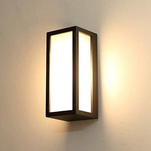 Image of HLFVLITE Outside Wall Light, Max 40W E27 Aluminum Outdoor Wall Lamp Exterior Wall Sconce, IP54 Waterproof, Anthracite Grey
