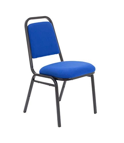 Image of Office Hippo Heavy Duty Meeting Chair, Versatile & Robust Stackable Office Chair, Desk Chair With Strong Frame & Padded Durable Seat Cushion, Hard Wearing Conference Chair - Royal Blue, Single