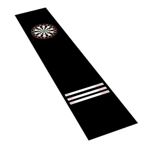 Image of Darts Floor Mat - Throw Line Carpet, Heavy Duty Surface, Non-Slip Rubber Backing, Durable Play Area Protection, Precise Distance Guidance | Professional Exercise Mat for Building Home Turn