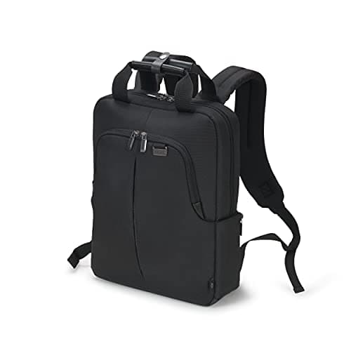 Image of Dicota ECO Backpack Slim PRO 12-14.1 inches - rucksack with lockable laptop compartment, black, One Size, D31820