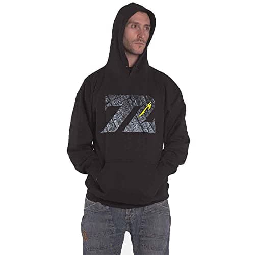Image of Rock off Officially Licensed Products Metallica Charred 72 (M72) Men's Hooded Sweatshirt Black M 80% Cotton, 20% Polyester Regular
