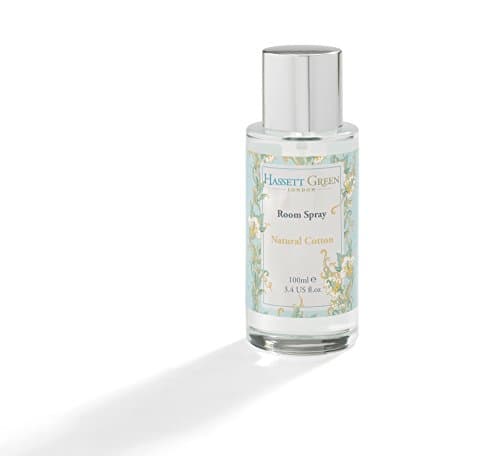 Image of Hassett Green London - Natural Cotton - Room Mist Home Fragrance Spray - 100ml Glass Bottle