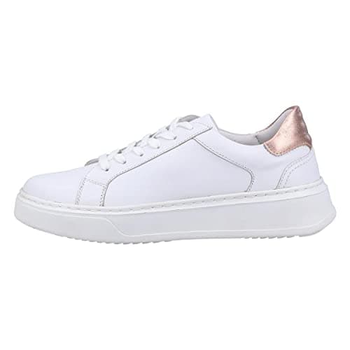 Image of Hush Puppies Women's Camille Lace Cupsole Trainers, White, 4