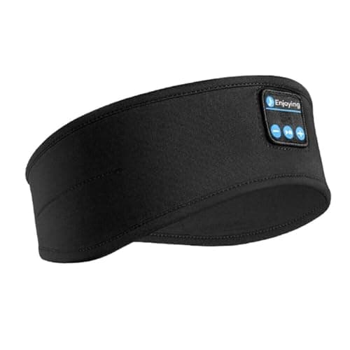 Image of ePalZoneXP Sleeping Headphone, Overhead Headband, Eye Mask Headphones, 2026 Bluetooth 5.4 Wireless, Stereo Earphone, Music Headband for Side Sleepers Sports Headphone Outdoor UK (BLACK)