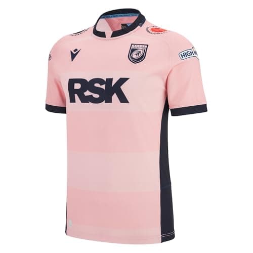 Image of Macron Cardiff Rugby 2025/26 Mens Away Rugby Shirt Purple (UK, Alpha, XL, Regular, Regular)