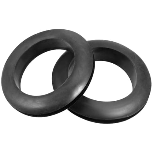 Image of TA-VIGOR 10Pcs Rubber Grommets Cable Wire Protector, 35mm Conductor Wiring Blanking Gasket Ring Grommets, Black Electrical Cable Hole Plugs Wire Gaskets for Protecting Wires, Cables and Plugs