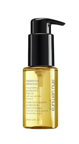 Image of Shu Uemura, Nourishing Protective Hair Oil Essence Absolue, All Hair Types, Enriched with Red Camellia Seed Oil, Nourishing & Heat Protecting, Anti Frizz, 50ml