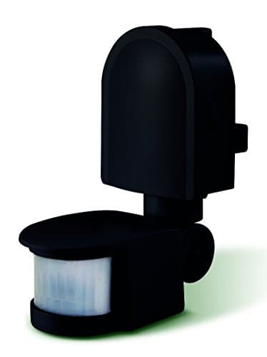 Image of Luceco LGIP44WSB-01 LED Tilt and Swivel PIR Motion Sensor Wall Mounted Lighting, 180 Degree Angle, 21 x 7.5 x 5.5 cm, Black