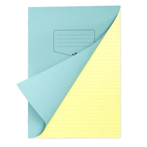 Image of Silvine A4 Yellow Paper Dyslexia Exercise Book | 48 Lined Pages, 80gsm Tinted Paper for SEN Supportive Learning & Memory Aid