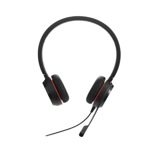 Image of Jabra Evolve 30 II UC Stereo Headset – Unified Communications Headphones with Passive Noise Cancellation – USB-Cable with Controller – Black