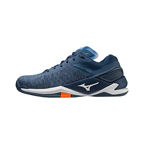 Image of Mizuno Wave Stealth Neo, Handball Shoes Unisex Adult, Darkdenim White Sibis, 15.5 UK