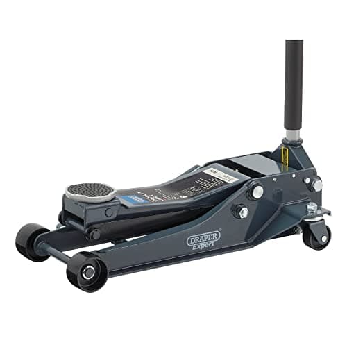 Image of Draper 24276 Professional Low Profile Garage Trolley Jack, 4 Tonne, Grey and Black, One Size