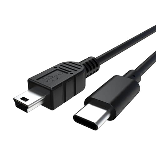 Image of USB C to Mini USB Cable, USB Type C Cable Cord Wire Compatible with Blue Yeti Black Out, Blue Snowball iCE USB Microphone USB C Mini B Charging Cable for PC, Laptop, Smartphone, MacBook (3.3ft)