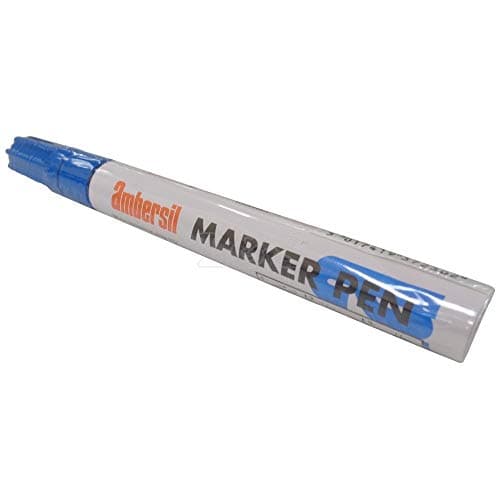 Image of Blue Ambersil Permanent Paint Marker Pen for Metal, Glass, Plastic (Each)
