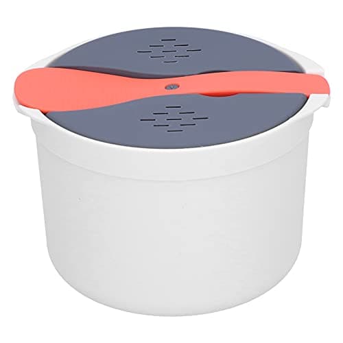 Image of Microwave Steamer,Microwave Rice Cooker,Sistema Rice Cooker Microwave,M Cuisine Rice Cooker Microwave,Household Microwave Oven Rice Cooker 2 Layer Rice Steamer High Temperature Resistant Steam Pot