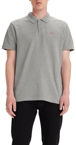 Image of Levi's Men's Housemark Polo T-Shirt, Medium Grey Heather, S