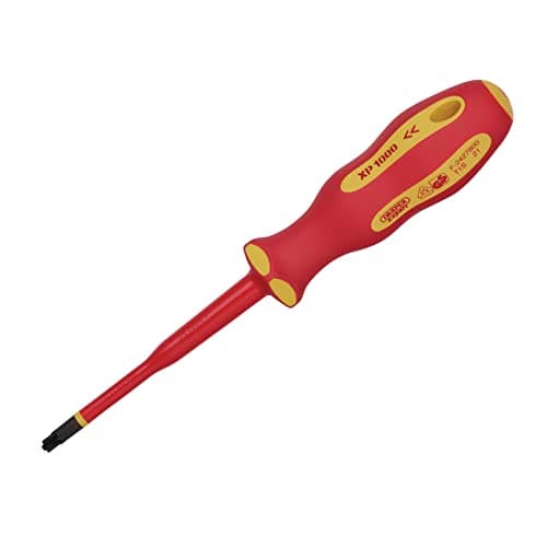 Image of Draper 02256 XP1000 VDE Slimline PZ/SL Type Screwdriver, No.2 x 100mm,Red and Yellow