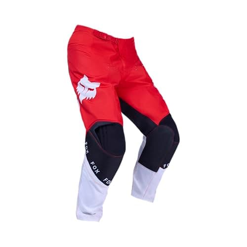 Image of Fox Racing Men's 180 Hose x, Fluorescent Red Honda, 4
