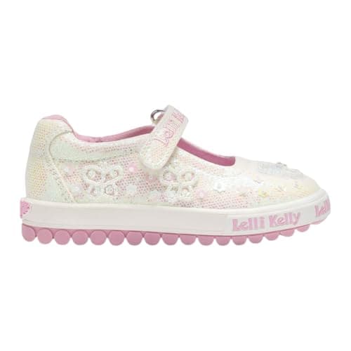 Image of Lelli Kelly Girls LK5420 Emerald Dolly Shoes (BI01) - 11 UK 29 EU White