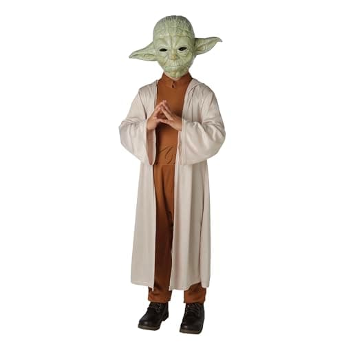 Image of Rubies Official Disney Star Wars Yoda Costume, Childs Size 9-10 Years, Muticolour Halloween