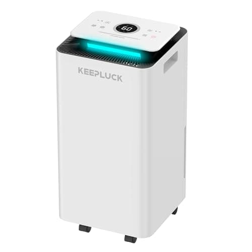 Image of KEEPLUCK12L/day Dehumidifiers for Home, Dehumidifier with Laundry Drying,Digital Humidity Display, Sleep Mode, Continuous Drainage,Dust Filter and 24 Hour Timer