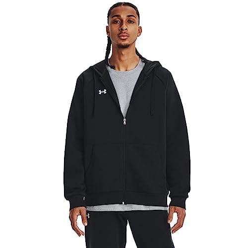 Image of Under Armour Men's UA Rival Fleece FZ Hoodie Shirt Black