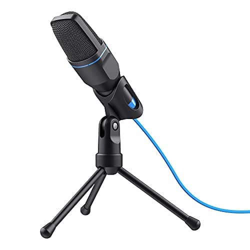 Image of Trust 23790 Mico PC Microphone, USB Plug and Play, Cable with 3.5mm Plug and USB Adapter, Condenser, Tripod Mic Stand