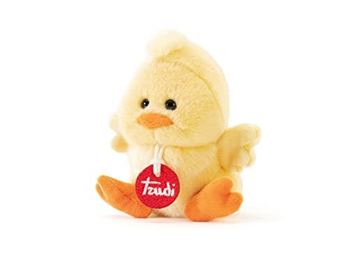 Image of Trudi Trudino Chick Small Plush Toy - 11 x 14 x 10 cm, XS Size, Ideal for Valentine's Day, Christmas, and Birthdays, Soft Fire-Retardant Polyester, Machine Washable, Classic Trudini Design