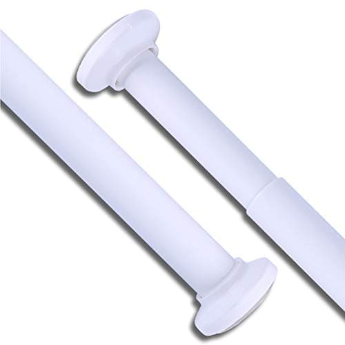 Image of HOME CENTRE Extendable Shower Curtain Rail Rod 125-220cm Telescopic Pole White