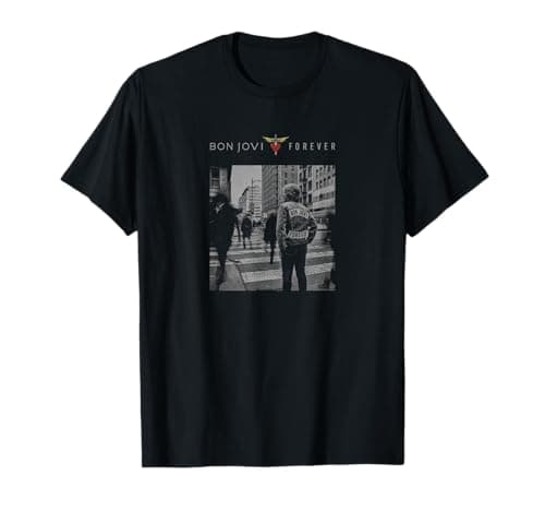 Image of Official Bon Jovi Forever Black T-Shirt