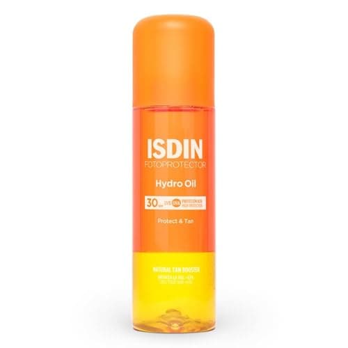 Image of ISDIN Fotoprotector Hydro Oil SPF 30 (200ml) | biphasic sunscreen | promotes skin tanning effect | water resistant