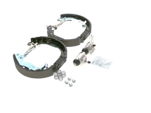 Image of Bosch KS4684 Kit Super Pro - Rear drum brake kit - 1 pre-assembled set, 2 wheel brake cylinders, 4 brake shoes