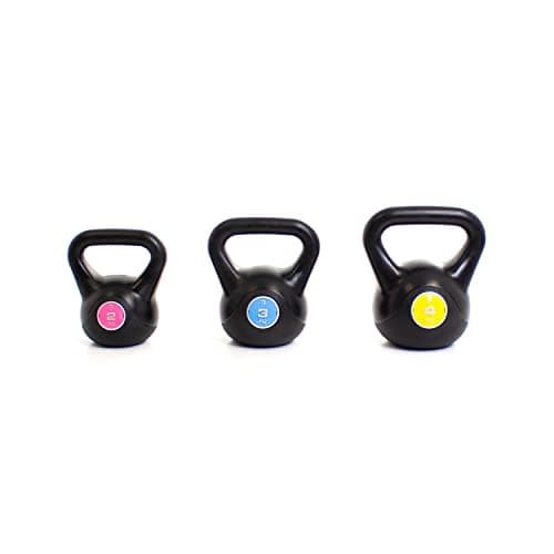 Image of BODYPOWER 2kg, 3kg & 4kg Vinyl Kettlebell Set