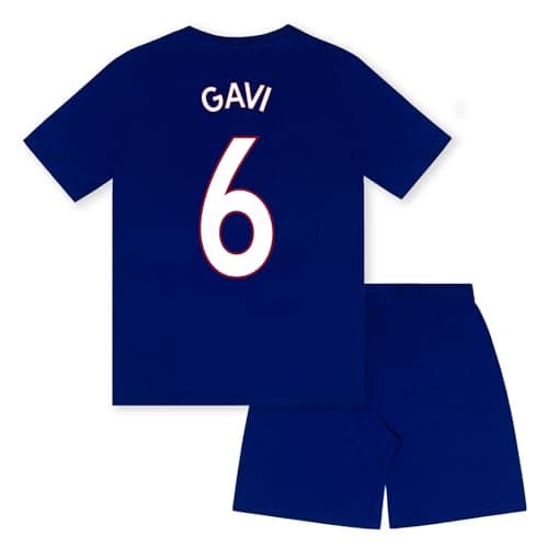 Image of FC Barcelona Boys Short Pyjamas Gavi 6 Reflex Blue - Age 12-13 Years