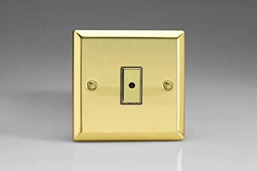 Image of Varilight 1-Gang 1-Way Remote/Tactile Touch Control Master LED Dimmer 1 x 0-100W (Max 10 LEDs) Victorian Brass JVE101