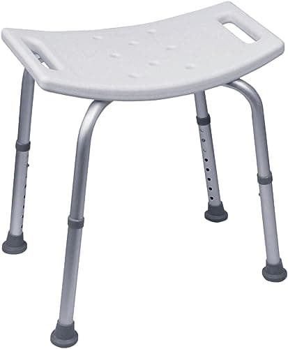 Image of Aidapt Height Adjustable Shower and Bath Stool with Anti slip Feet, Easy Clean Surface and Hand Grip to Aid Stability. For Users Who are Elderly, Disabled, Pregnant or Unsteady on their Feet