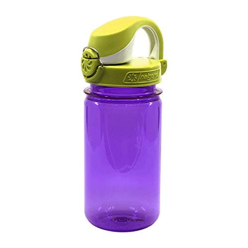 Image of Nalgene Leak Proof Everyday Kids' Outdoor Water Bottle available in Purple with green cap - 12 oz (0.35 Liter)