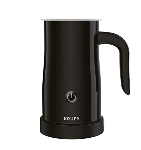 Image of Krups Stainless Steel Milk Frother, Black (XL100810), 150 ml, Modern Style, 500 watts, Corded Electric, Hand Wash Only