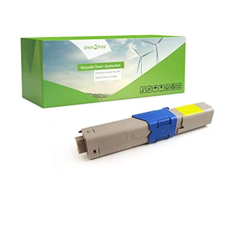 Image of Green2Print Toner yellow 5000 pages replaces OKI 44469740 Toner cartridge for OKI ES3451, ES5430, ES5461