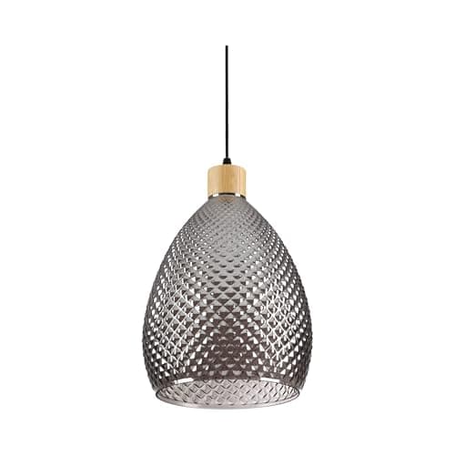 Image of Ideal Lux Bergen-1 - Indoor Dome Ceiling Pendant Lamp 1 Light Grey, E27